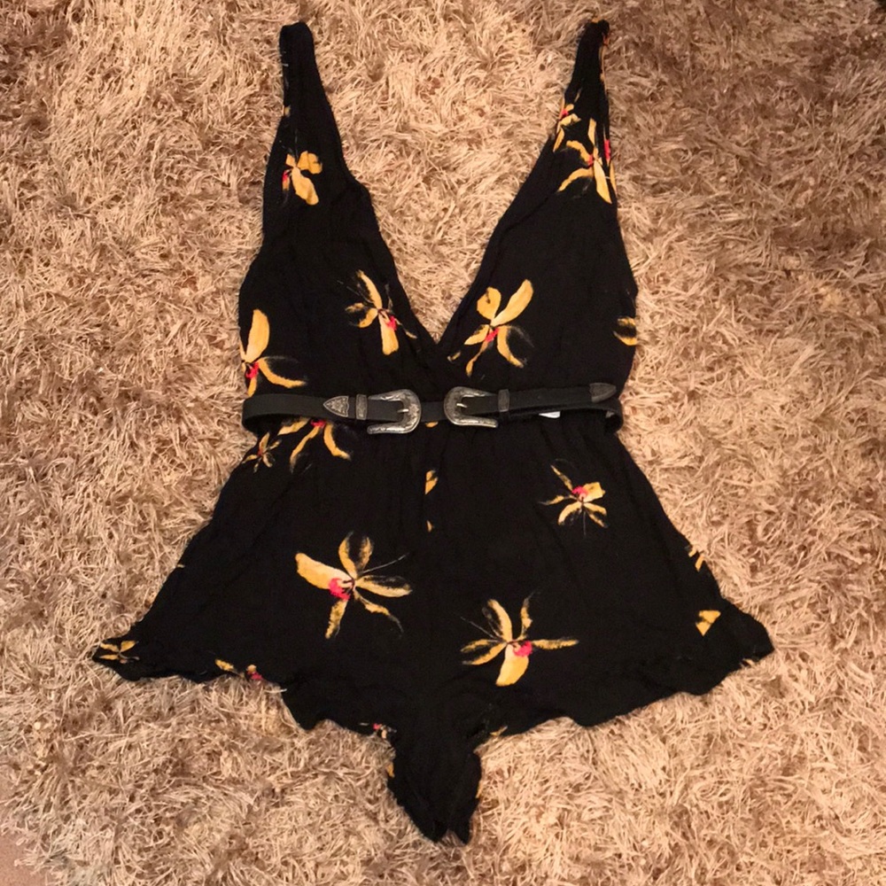 Free People Intimates Floral Romper